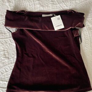Oak & Fort Velvet Top NWT Size Small